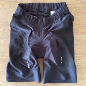 Ultra Women's Cycling Shorts-Black-Padded Seat-Mesh Side Panels-10" Inseam-Sze S